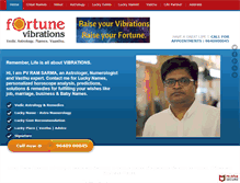 Tablet Screenshot of fortunevibrations.com